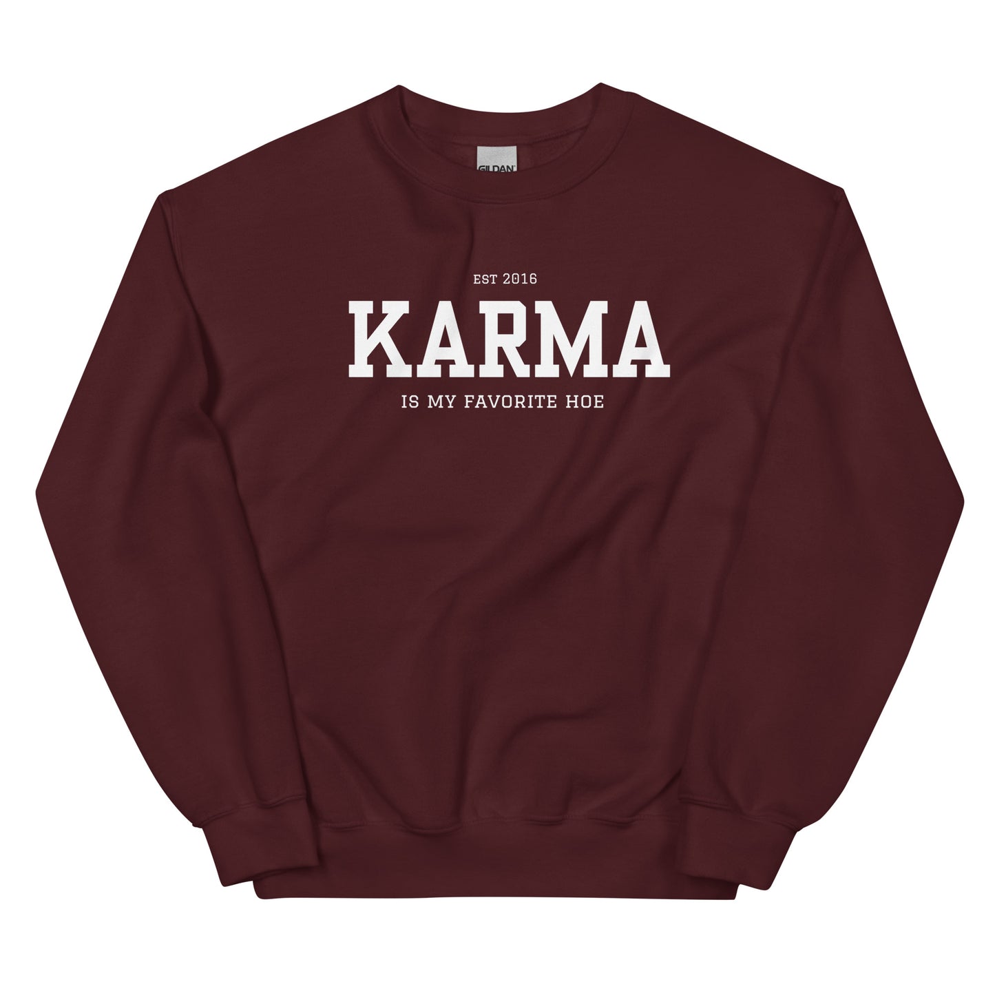 Burgundy Karma Crewneck